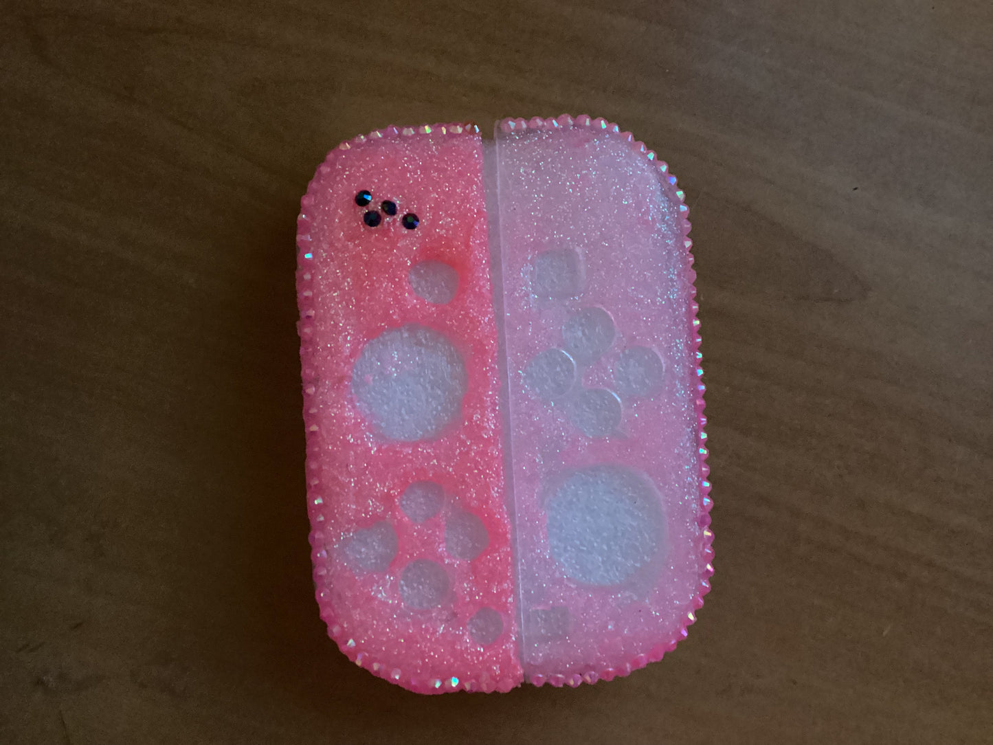 Pink Glitter "Cozy Gamer" Nintendo Switch Case